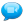 iChat Azul Icon 24x24 png